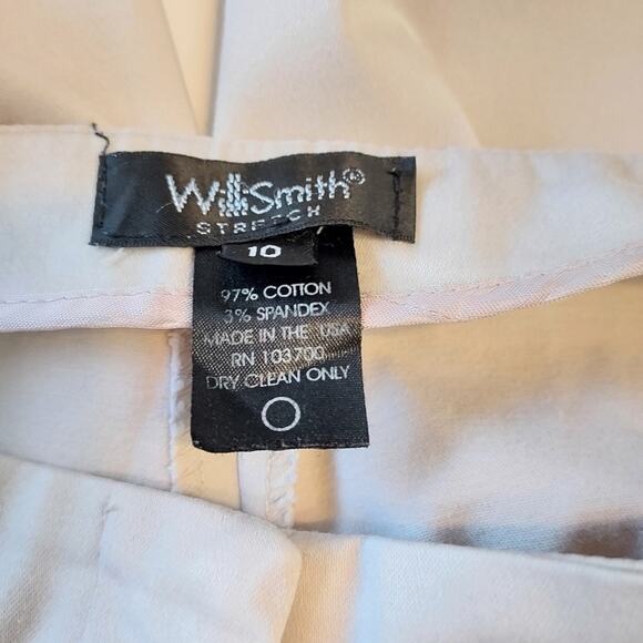 Willi Smith Stretch Cotton Blend Khaki Cargo Drawstring Leg Pull On Capri Pants - Picture 3 of 8